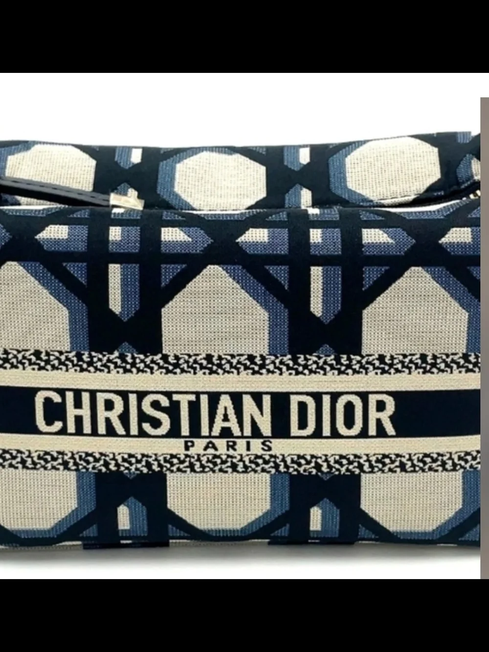 CHRISTIAN DIOR DiorTravel Nomad Pouch Oblique Navy Canvas Italy Box And Dust Bag - Picture 5 of 15